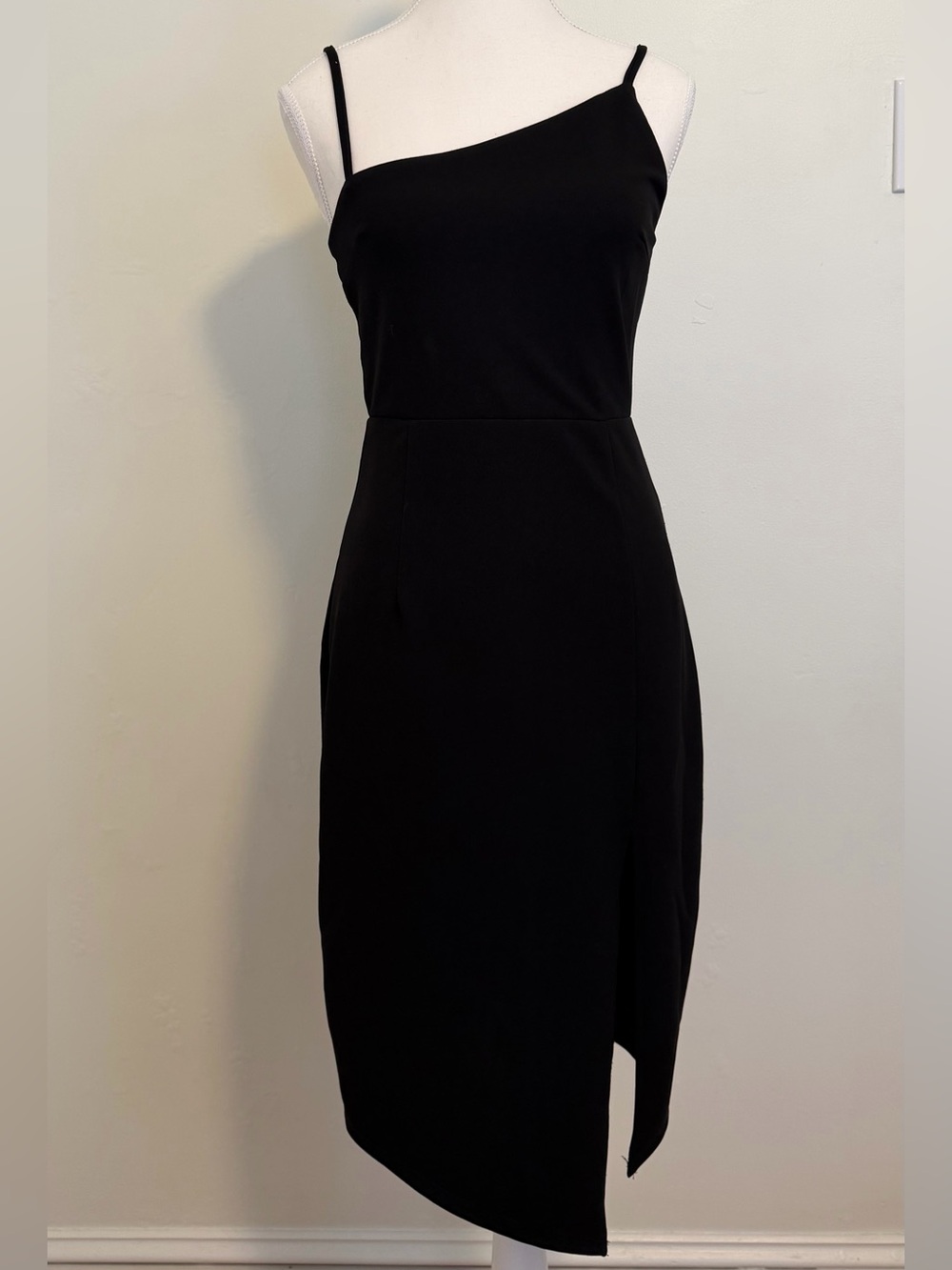 Lulu's “Shape the Night” Asymmetrical Midi Dress